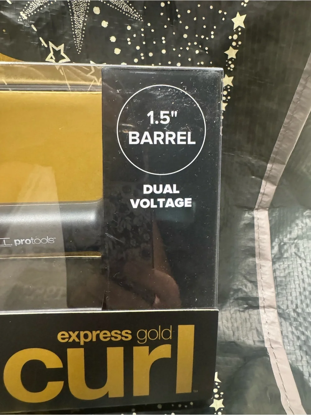 Paul Mitchell Gold Curling Iron - Gold/Black 1.5 inch barrel